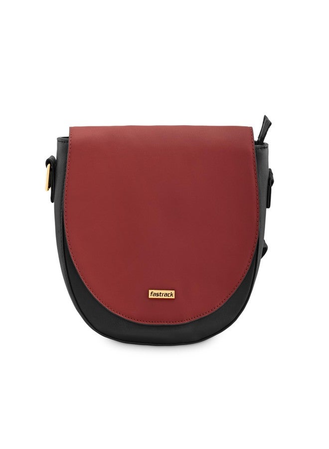 fastrack Red Sling Bag for Women | Sleek Everyday Crossbody with Zippered Main Compartment & Secure Lock | Lightweight Sling for Casual Days, College & Quick Outings - Image 4